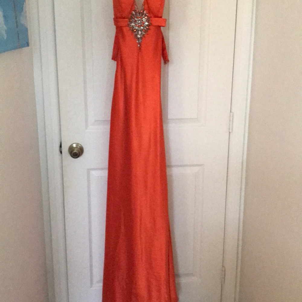 Orange formal dress